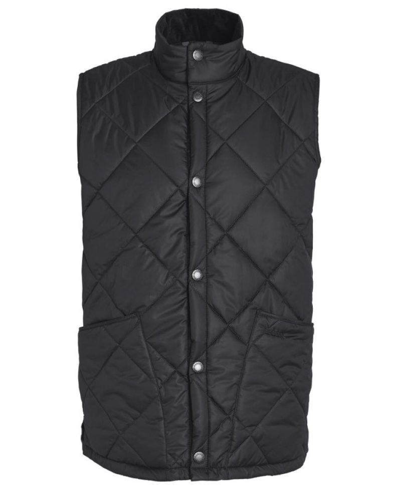 Chalecos Barbour Liddesdale Gilet Hombre Negros Mexico | S9J78426