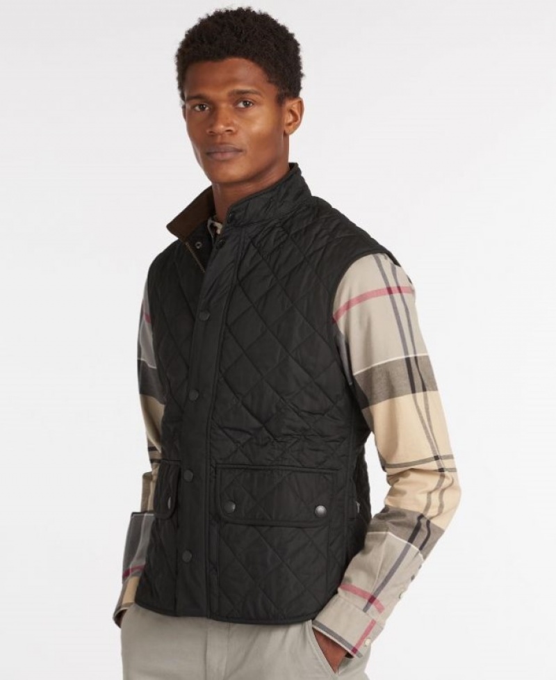 Chalecos Barbour Lowerdale Gilet Hombre Negros Mexico | O6S85734