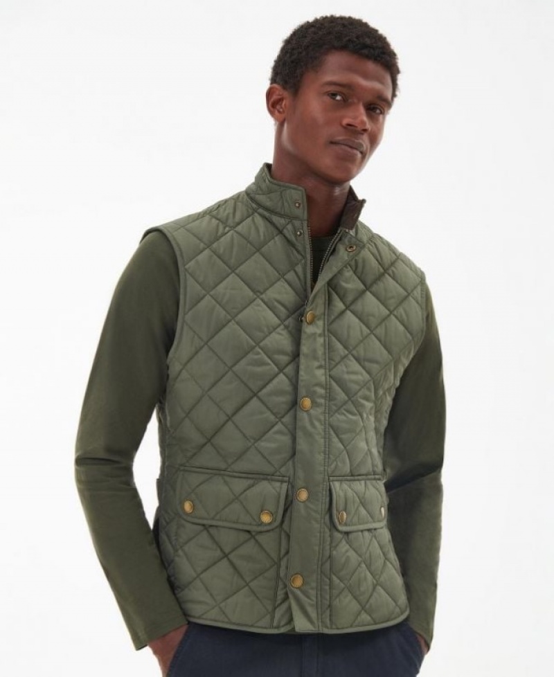 Chalecos Barbour Lowerdale Gilet Hombre Verdes Mexico | V9K54951