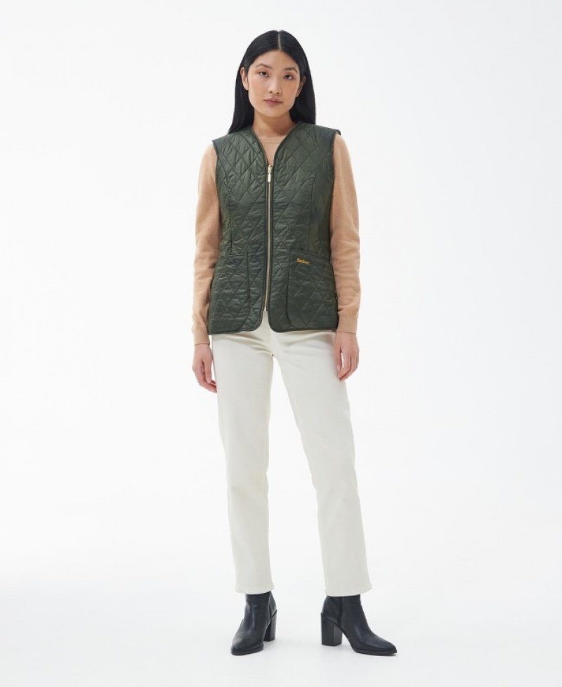 Chalecos Barbour Markenfield Liner Waistcoat Mujer Verdes Mexico | E7F48643