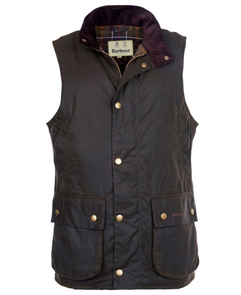 Chalecos Barbour New Westmorland Wax Gilet Hombre Verde Oliva Mexico | B3K10777