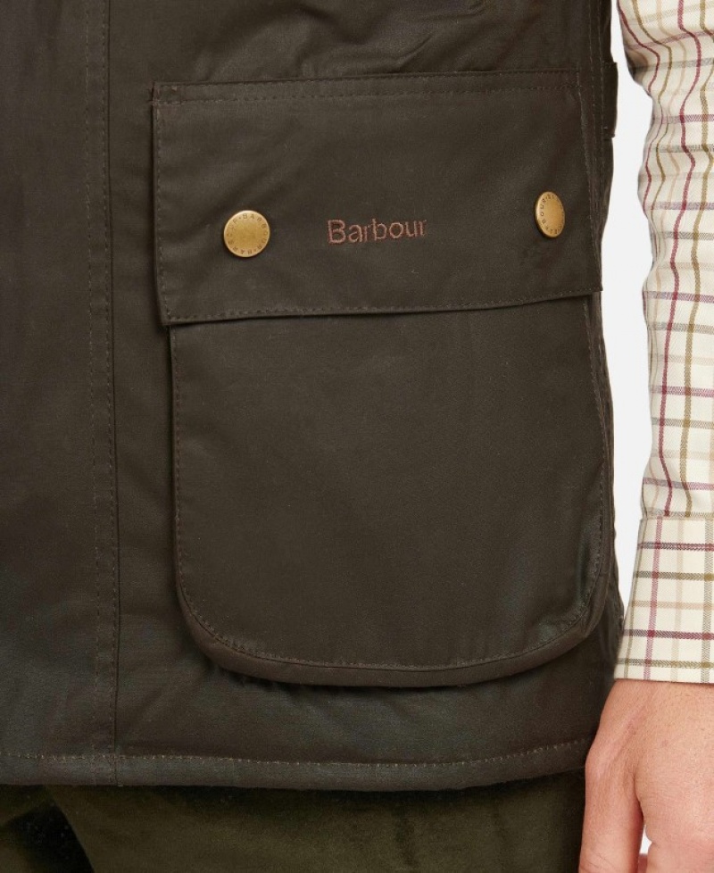 Chalecos Barbour New Westmorland Wax Gilet Hombre Verde Oliva Mexico | B3K10777