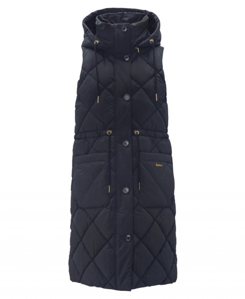 Chalecos Barbour Orinsay Gilet Mujer Negros Mexico | G3F00799