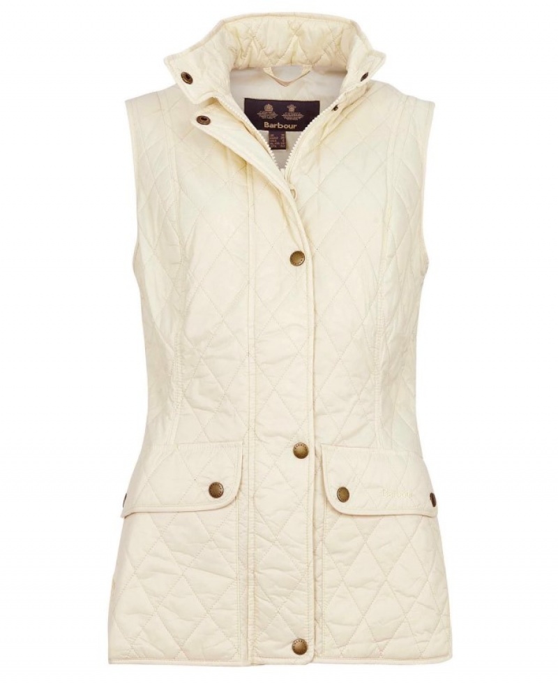 Chalecos Barbour Otterburn Gilet Mujer Creme Mexico | T2R53129