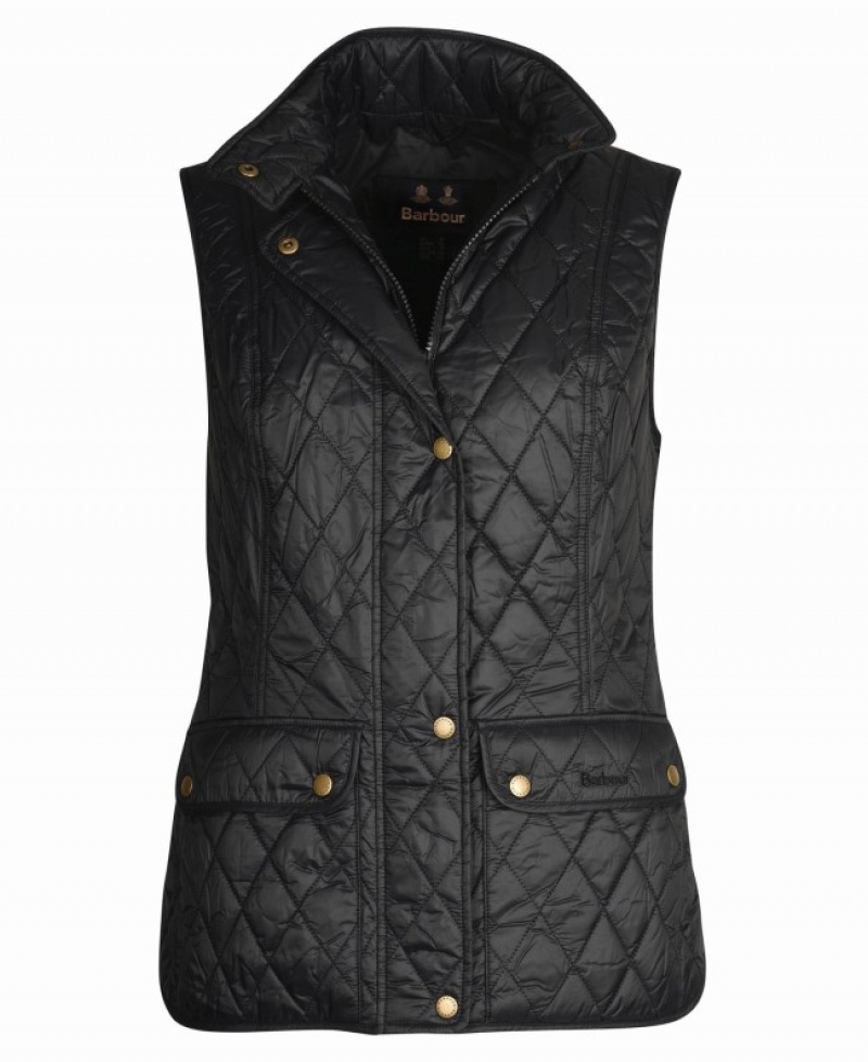 Chalecos Barbour Otterburn Gilet Mujer Negros Mexico | L4G40495