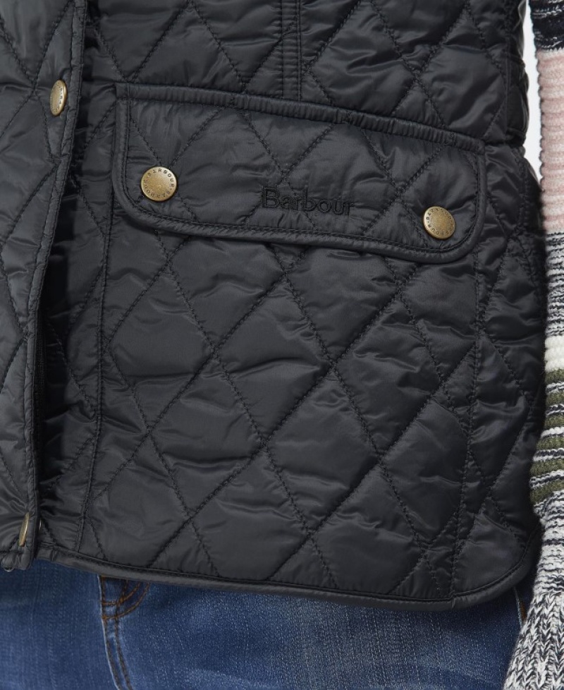 Chalecos Barbour Otterburn Gilet Mujer Negros Mexico | L4G40495