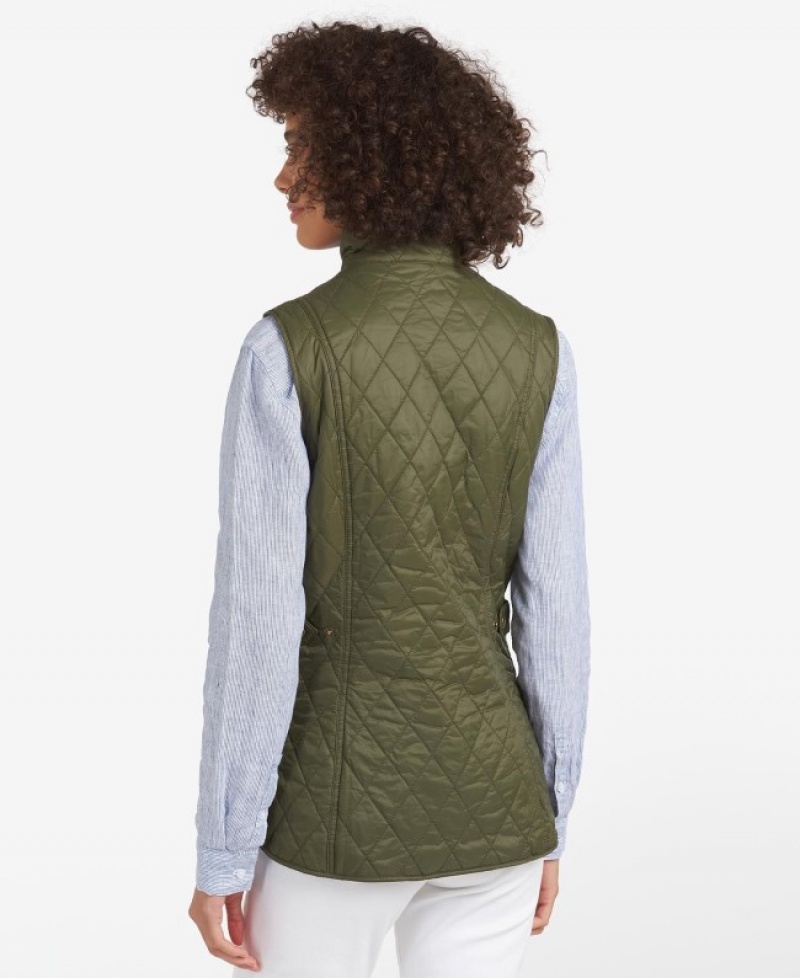 Chalecos Barbour Otterburn Gilet Mujer Verde Oliva Mexico | F0N35937