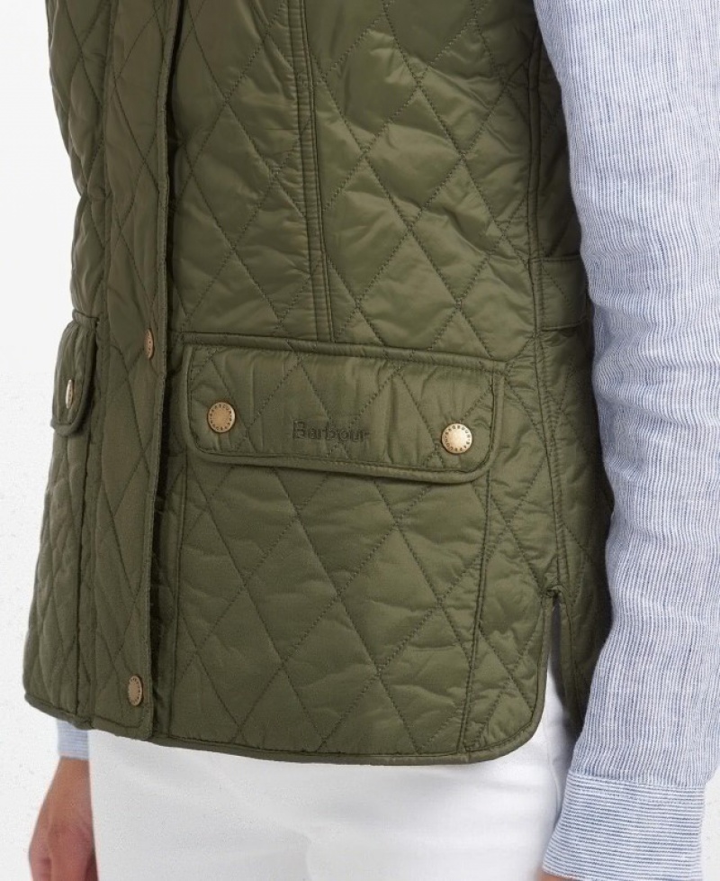 Chalecos Barbour Otterburn Gilet Mujer Verde Oliva Mexico | F0N35937