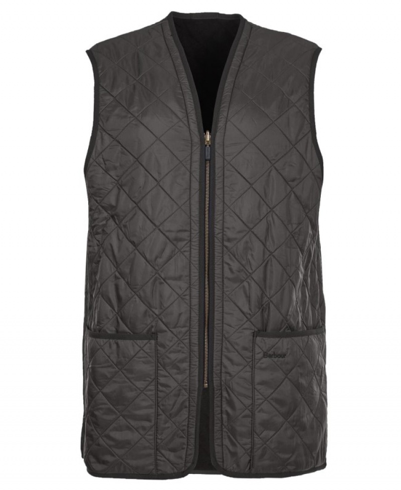 Chalecos Barbour Polarquilt Zip-In Liner Waistcoat Hombre Negros Mexico | J9J07062