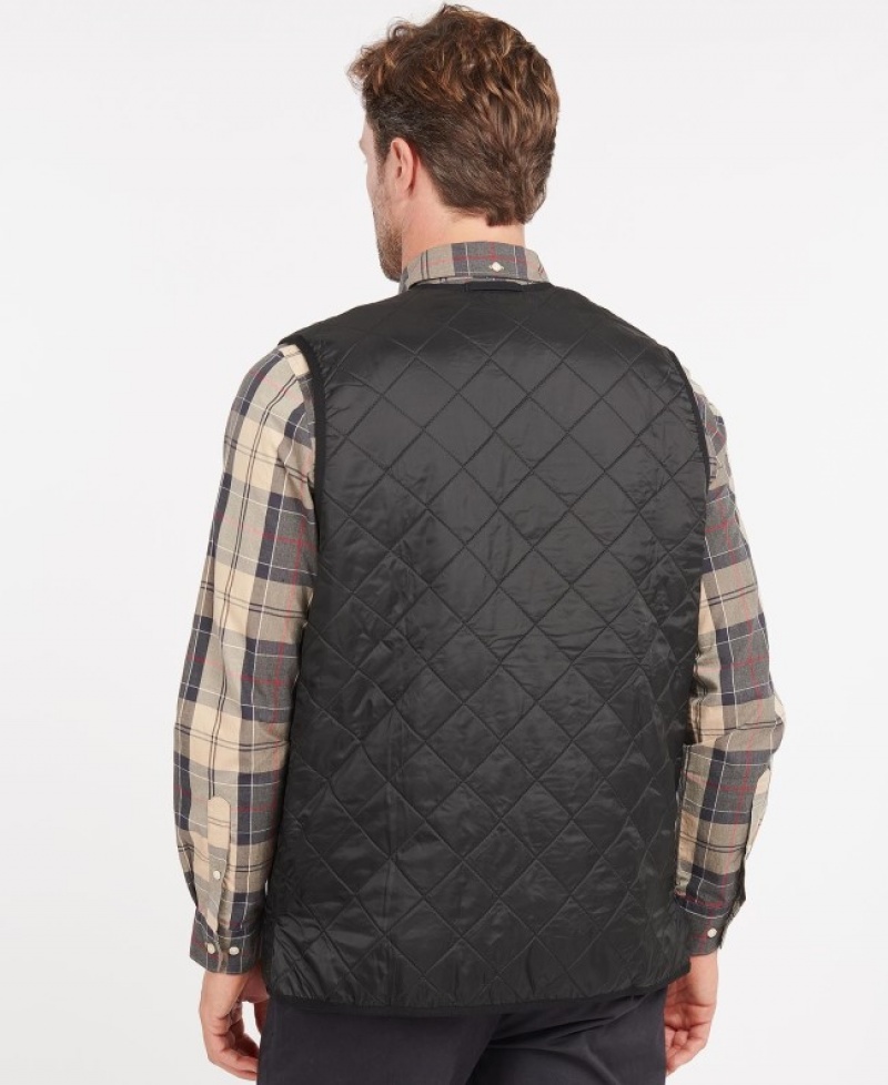 Chalecos Barbour Polarquilt Zip-In Liner Waistcoat Hombre Negros Mexico | J9J07062