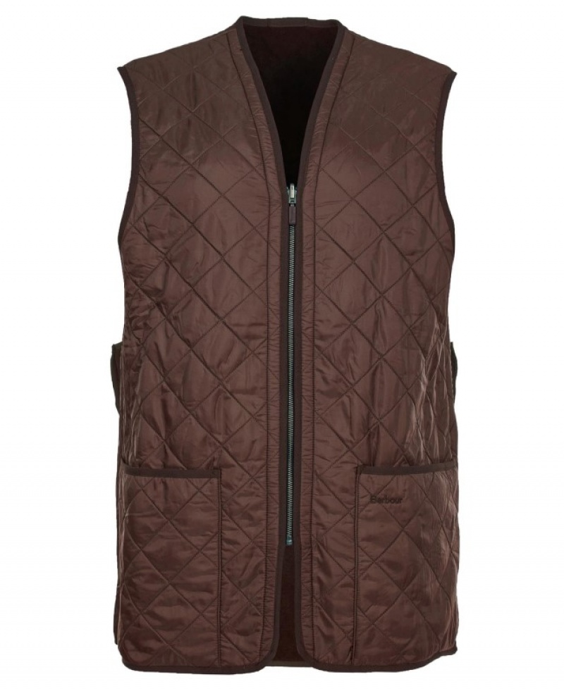 Chalecos Barbour Polarquilt Zip-In Liner Waistcoat Hombre Marrom Mexico | Q7C56540