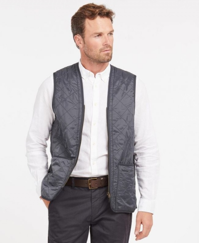 Chalecos Barbour Polarquilt Zip-In Liner Waistcoat Hombre Azul Marino Mexico | P1C84522