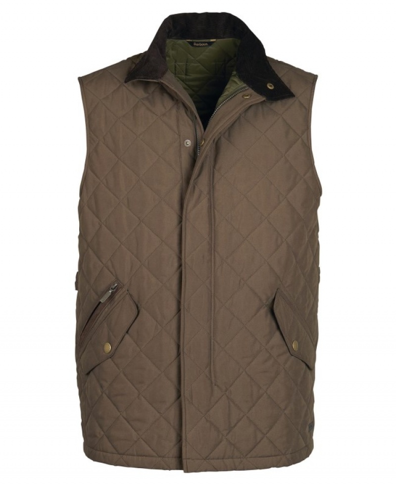 Chalecos Barbour Shoveler Gilet Hombre Marrom Mexico | U7F25396