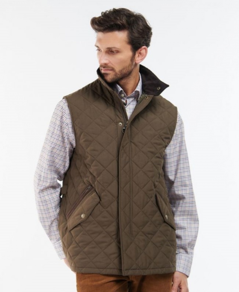 Chalecos Barbour Shoveler Gilet Hombre Marrom Mexico | U7F25396