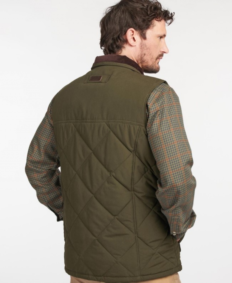 Chalecos Barbour Winterdale Gilet Hombre Verde Oliva Mexico | L0T54568