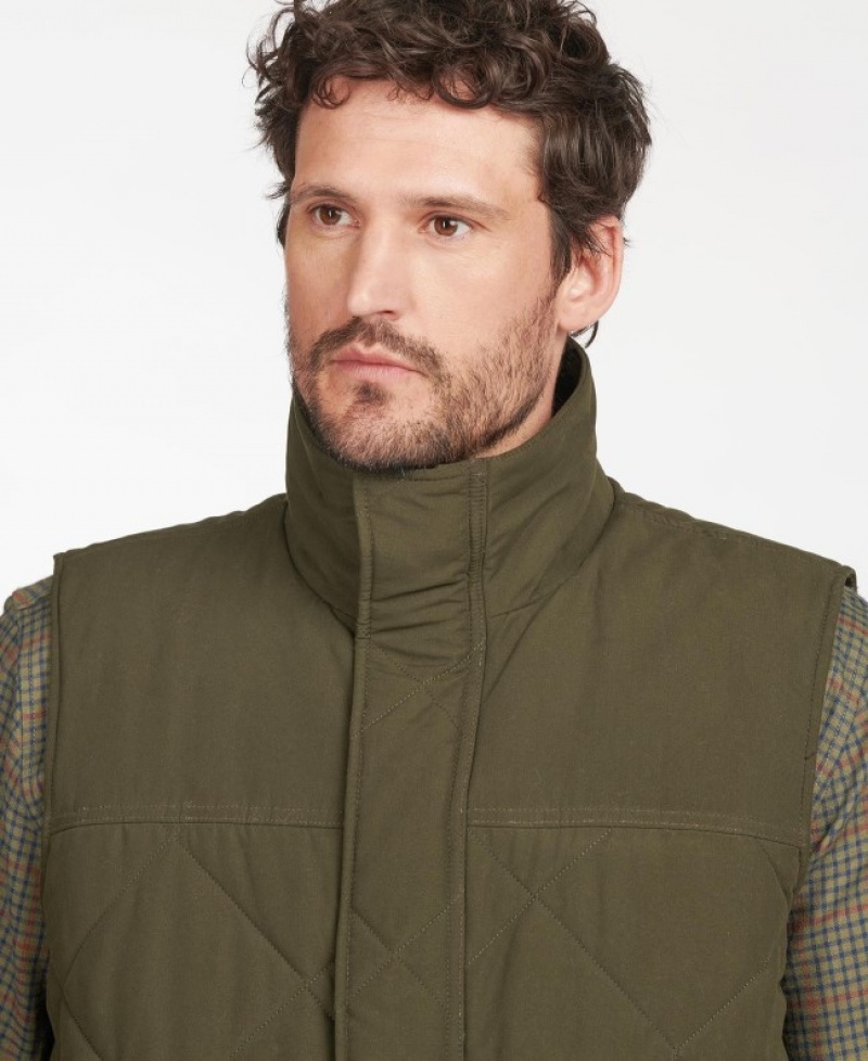 Chalecos Barbour Winterdale Gilet Hombre Verde Oliva Mexico | L0T54568