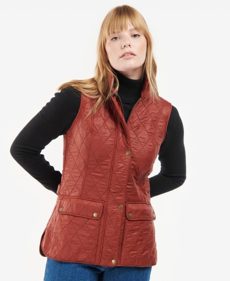 Chalecos Barbour Wray Gilet Mujer Rojos Mexico | B0P81119