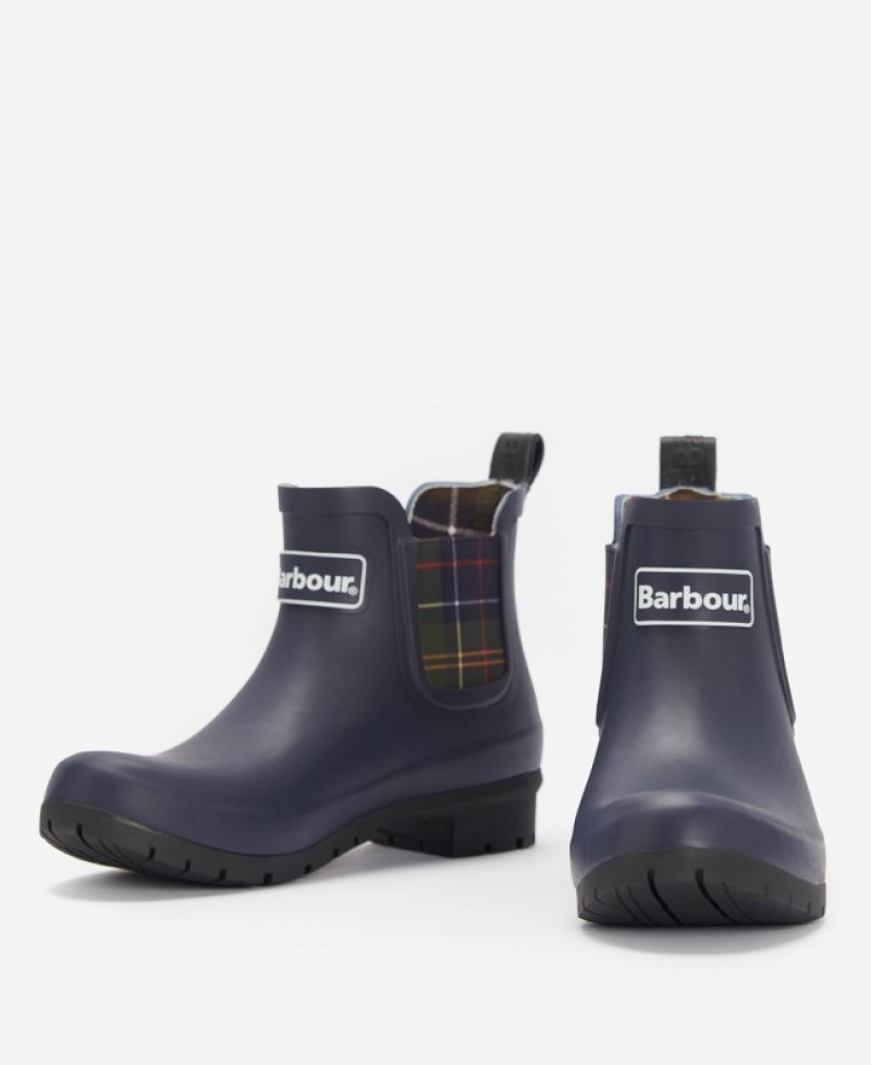 Wellingtons Barbour Kingham Mujer Azul Marino Mexico | V1F50422