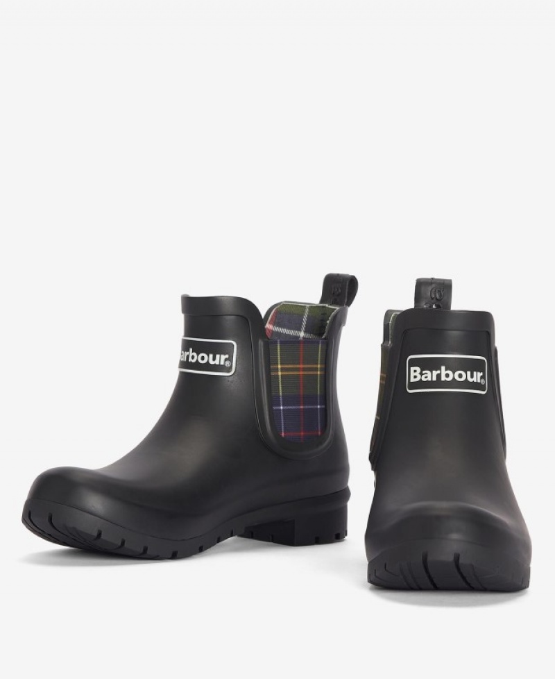 Wellingtons Barbour Kingham Mujer Negros Mexico | D4S47000