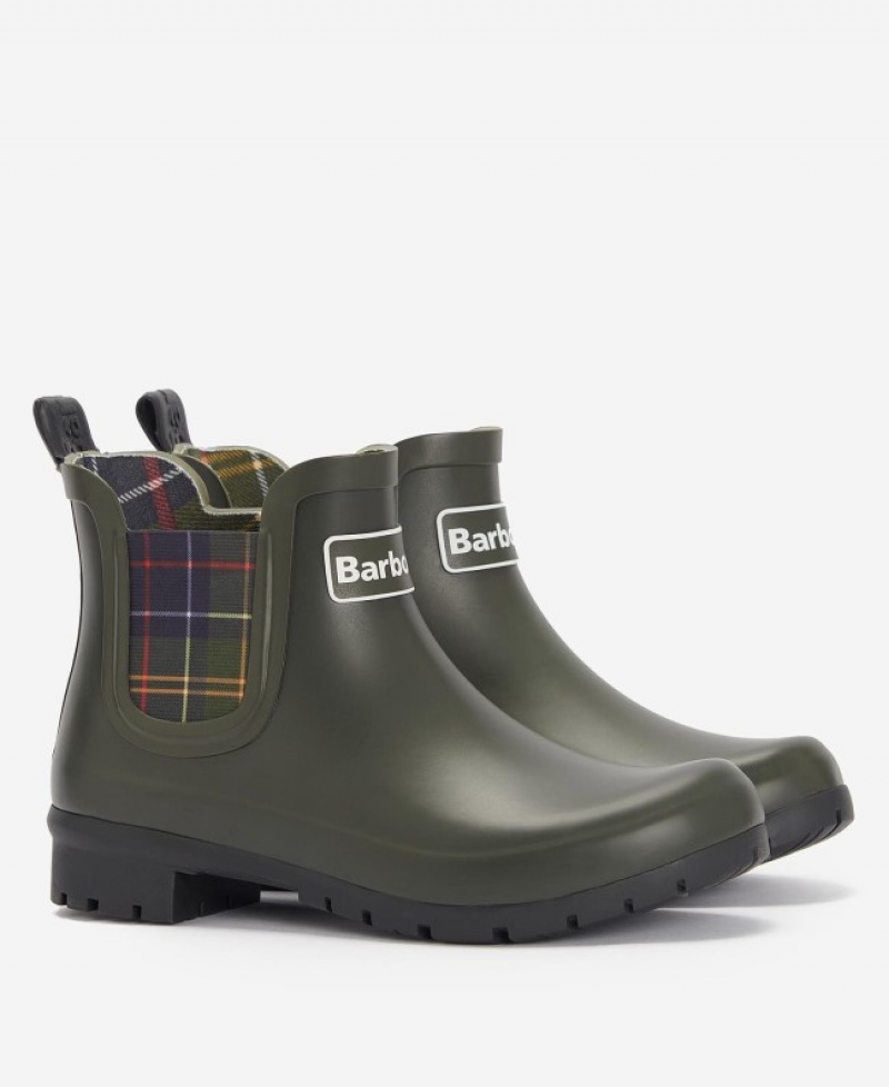 Wellingtons Barbour Kingham Mujer Verde Oliva Mexico | R2C88339