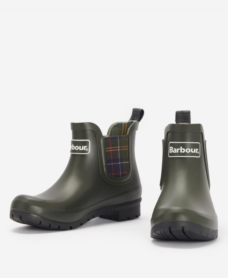 Wellingtons Barbour Kingham Mujer Verde Oliva Mexico | R2C88339