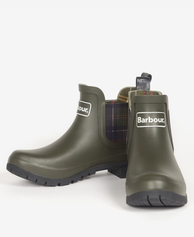 Wellingtons Barbour Kingham Mujer Verde Oliva Mexico | R2C88339