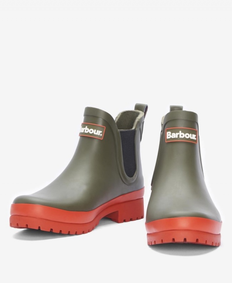 Wellingtons Barbour Mallow Mujer Verdes Mexico | L9N07334