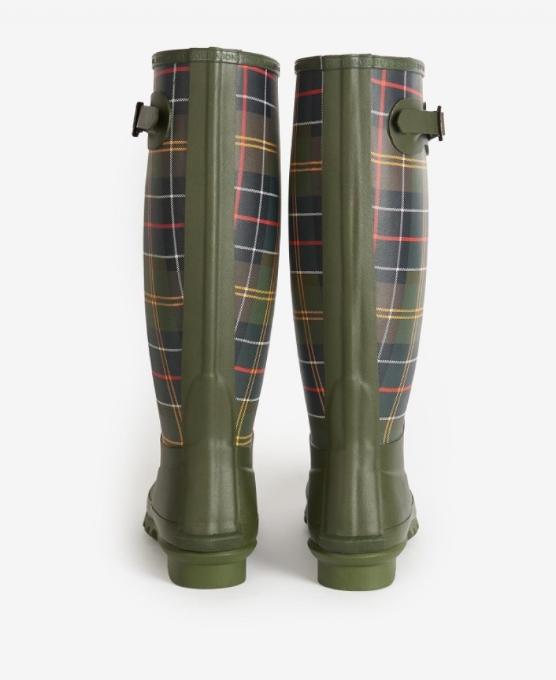 Wellingtons Barbour Tartan Bede Mujer Verdes Mexico | R3Y25295