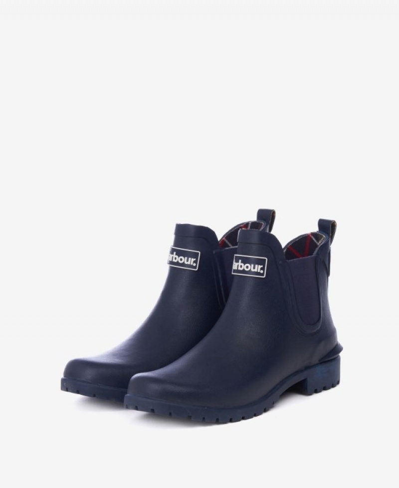 Wellingtons Barbour Wilton Mujer Azul Marino Mexico | P3G16612