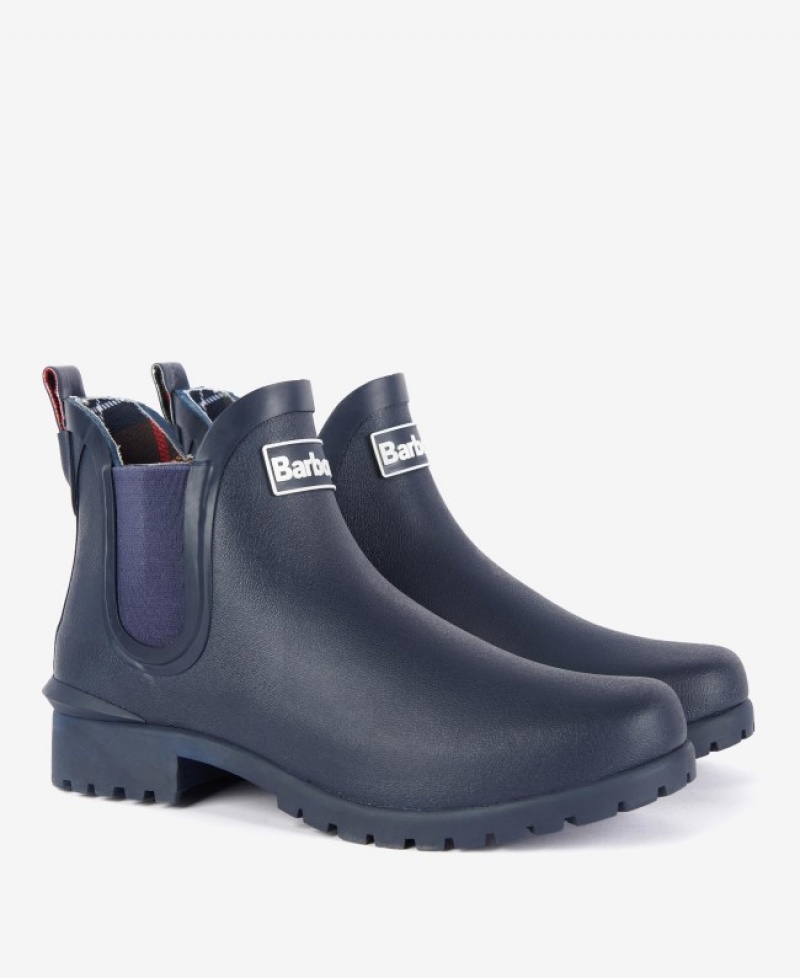 Wellingtons Barbour Wilton Mujer Azul Marino Mexico | P3G16612