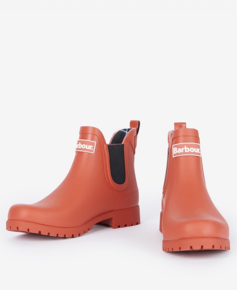 Wellingtons Barbour Wilton Mujer Naranjas Mexico | L9I83849