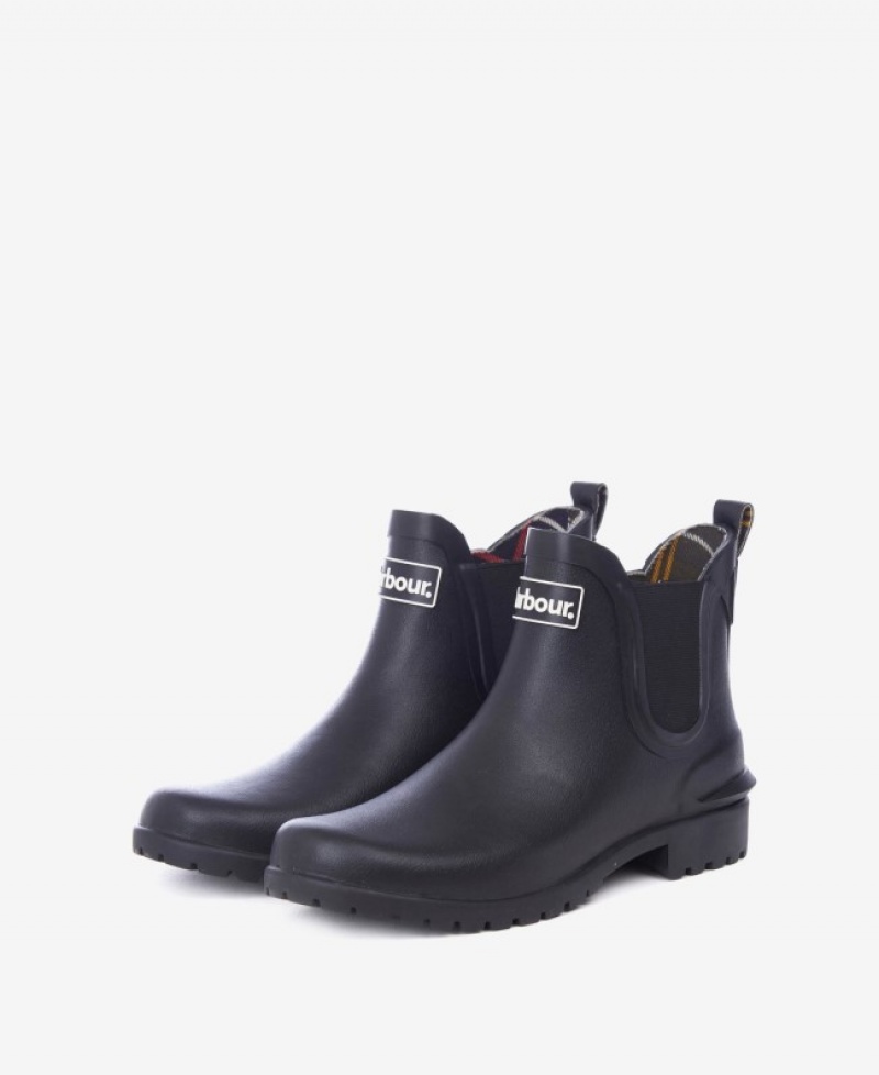 Wellingtons Barbour Wilton Mujer Negros Mexico | R6J53943